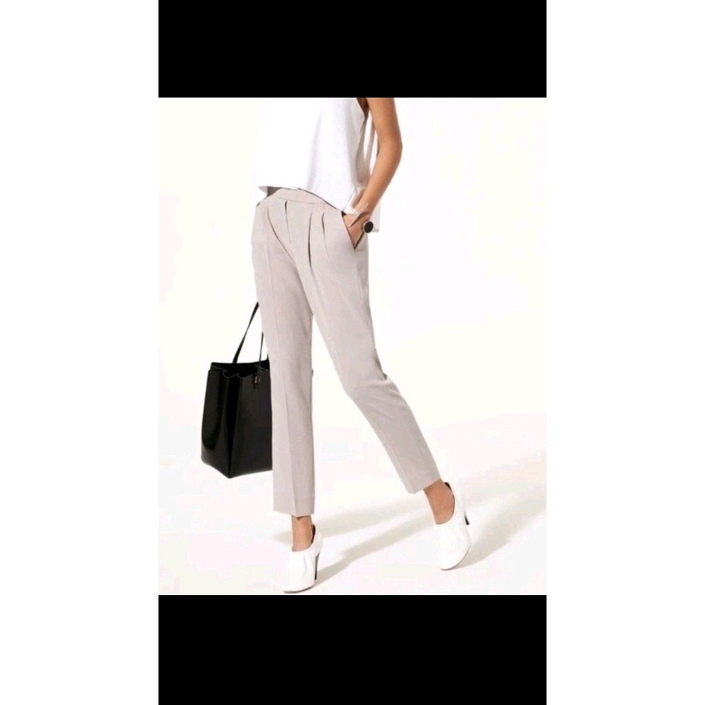 Aritzia BABATON Sphinx Cohen Cropped Pleated Dress Pant Size 2 Retail $150